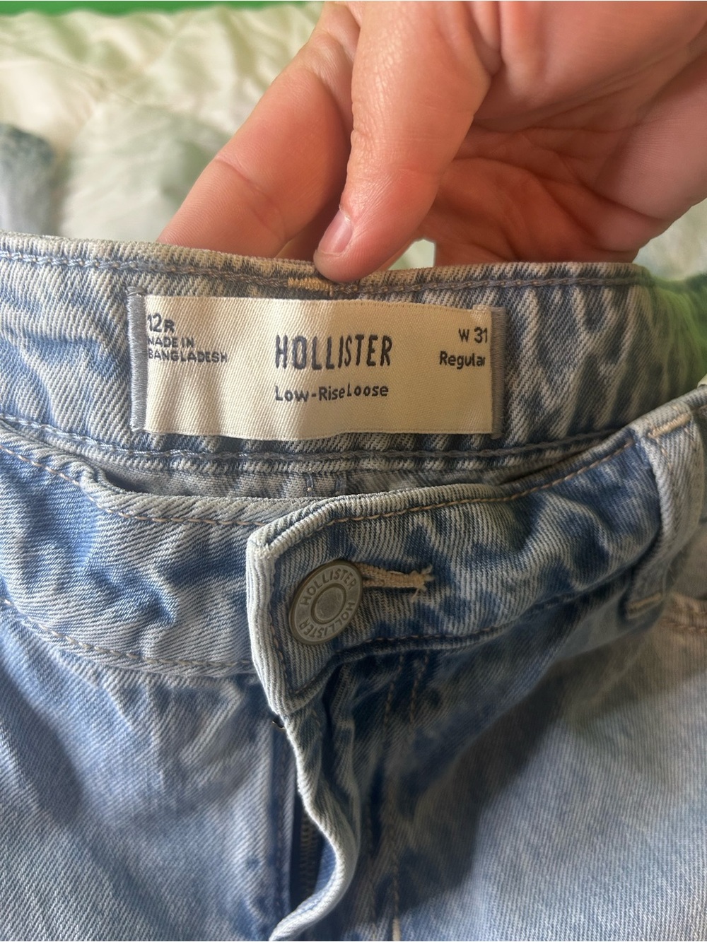 Hollister Light Blue Low-Rise Loose Jeans women’s size 12 reg new with tags